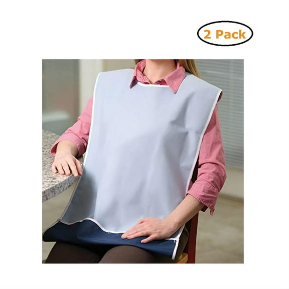 Waterproof Terry Cloth Crumb Catcher Bib - Size -32X20 - Pack of 2