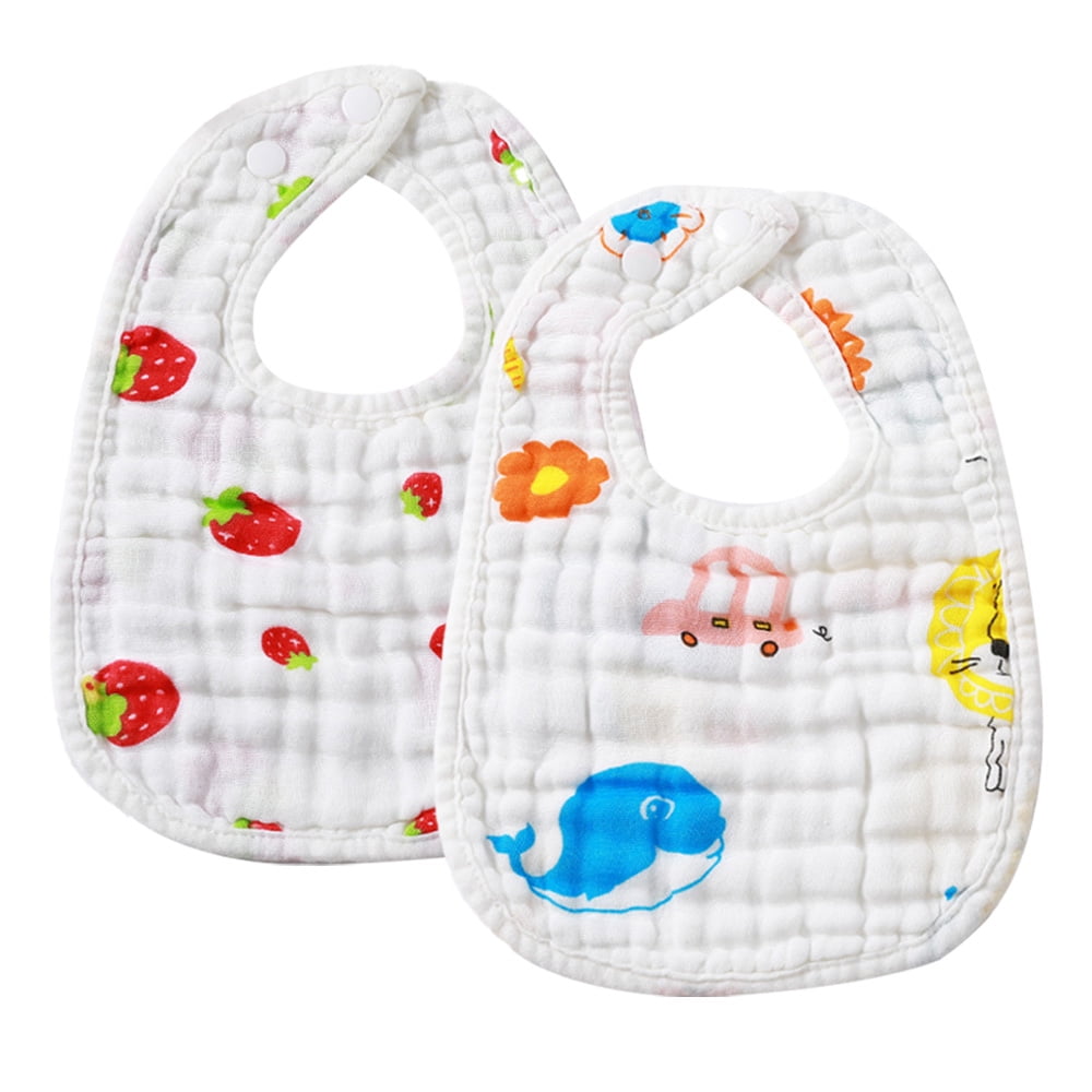 Waterproof Terry cloth Baby bibs with Snaps for newborn girl boy, drool