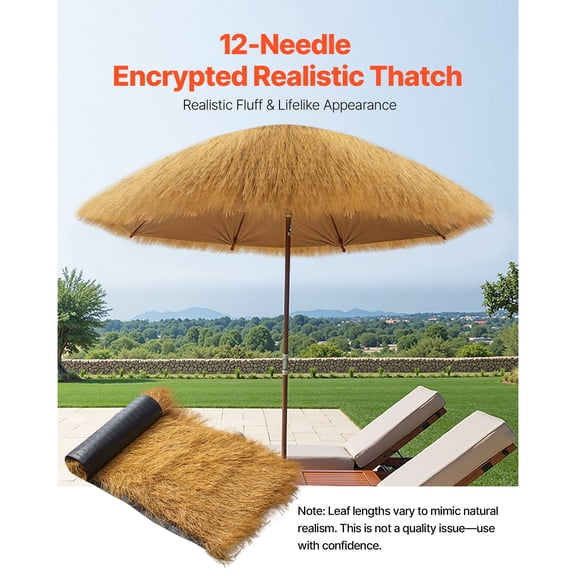 Waterproof Thatch Roofing Roll,1.3x3.9 ft Fire-Resistant Tiki Hut Roof Mat for Patio,Pool,or Beach Bar Decor,Tropical Hawaiian Party Palapa