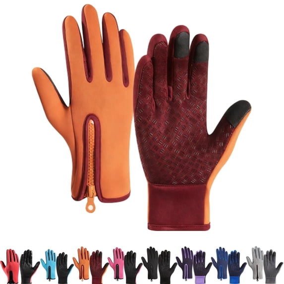 Waterproof Thermal Touch Screen Windproof Bike Gloves for Winter Use