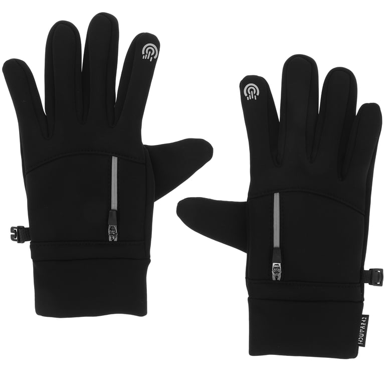 Waterproof Thermal Winter Cycling Gloves for Men and Women Black Neoprene  Polar Fleece Windproof