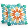 thumbnail image 1 of Waterproof Throw Pillow Covers Set of 2, 16x16 Inch Colorful Boho Geometric Decorative Pillowcases Outdoor Pillow Slip Cushion Covers Set for Couch Tent Modern Abstract Ethnic Pattern, 1 of 7