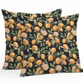 thumbnail image 1 of Waterproof Throw Pillow Covers Set of 2, 20x20 Inch Spring Yellow Lemon Decorative Pillowcases Outdoor Pillow Slip Cushion Covers Set for Couch Tent Green Leaves Botanical Country Retro, 1 of 7