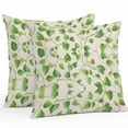 thumbnail image 1 of Waterproof Throw Pillow Covers Set of 2, 24x24 Inch Botanical Leaves Decorative Pillowcases Outdoor Pillow Slip Cushion Covers Set for Couch Tent Spring Green Garden Pastoral Plant, 1 of 7