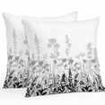 thumbnail image 1 of Waterproof Throw Pillow Covers Set of 2, 26x26 Inch Grey Floral Rustic Decorative Pillowcases Outdoor Pillow Slip Cushion Covers Set for Couch Tent Spring Farmhouse Botanical Floral, 1 of 7