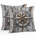 thumbnail image 1 of Waterproof Throw Pillow Covers Set of 2, 26x26 Inch Modern Oil Painting Decorative Pillowcases Outdoor Pillow Slip Cushion Covers Set for Couch Tent Farmhouse Art, 1 of 7