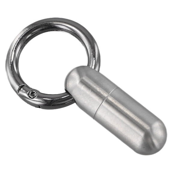 Waterproof Ti Alloy Pill Case Keychain Ideal For Travel And Business Trips