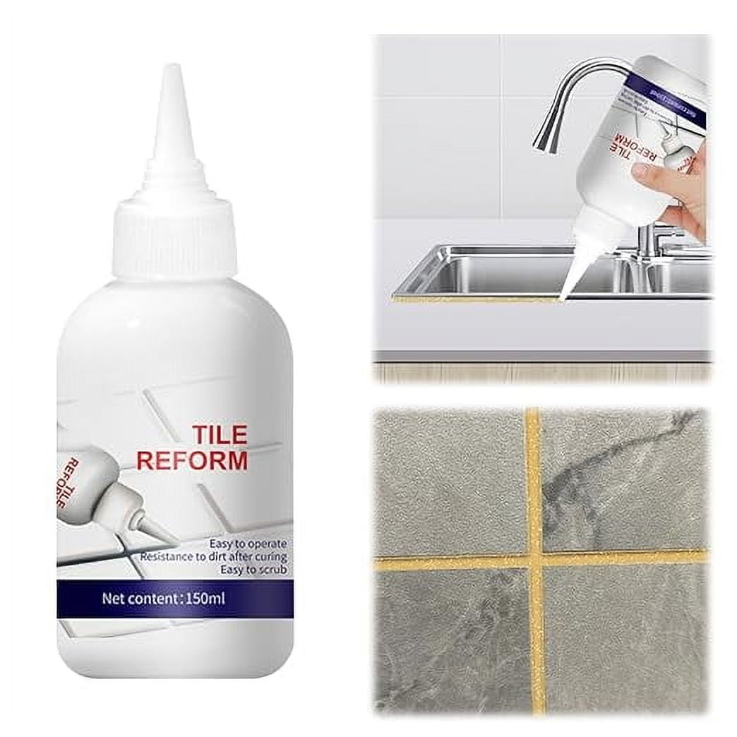 Waterproof Tile Gap Repair Filler, 2024 New Floor Tile Gap Filling Agent White Grout Filler Tube ...