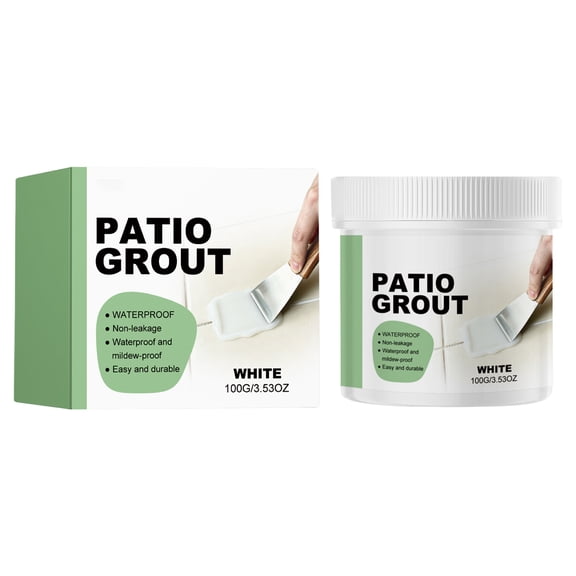 Waterproof Tile Grout Filler - Instant Tile Grout Repair Paste, Multi-Surface Crack Filler for Outdoor Patio, Bathroom Floor, Kitchen Backsplash, Easy DIY Smooth Paste, 100g