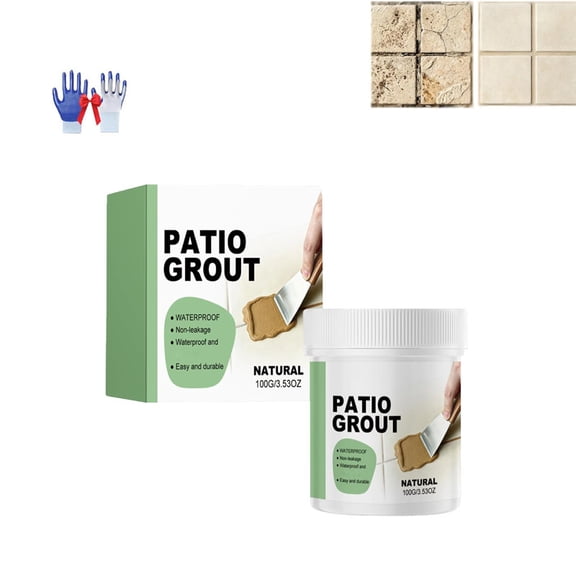 Waterproof Tile Grout Filler,Waterproof Patio Grout Filler,3.53oz,Instant Crack Repair Transforms Old,Cracked Grout Easily,Sealant for Kitchen Bathroom,Easy DIY,Multi-Surface (1pcs)