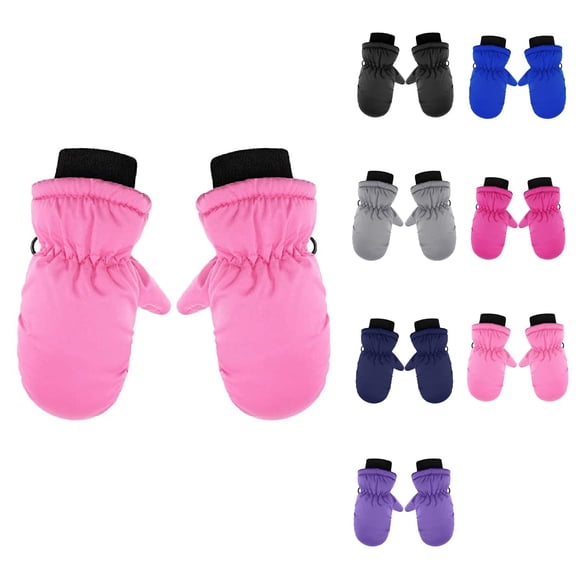 Waterproof Toddler Snow Mittens with Thinsulate Insulation – Cold Weather Ski Gloves for Baby Boys and Girls