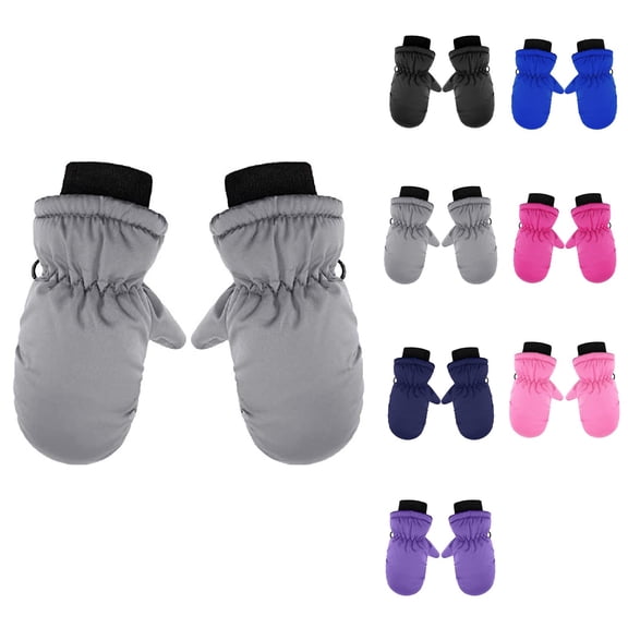 Waterproof Toddler Snow Mittens with Thinsulate Insulation – Cold Weather Ski Gloves for Baby Boys and Girls