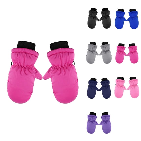 Waterproof Toddler Snow Mittens with Thinsulate Insulation – Cold Weather Ski Gloves for Baby Boys and Girls