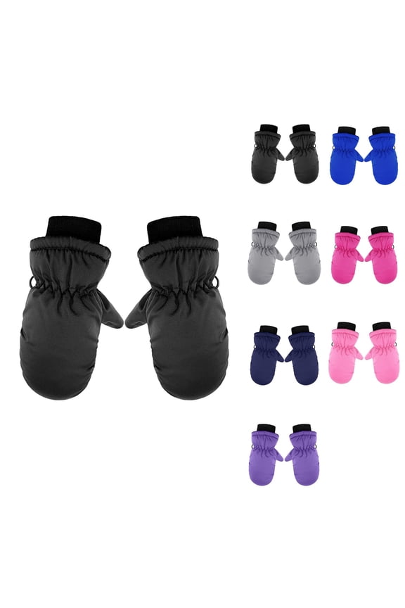 Waterproof Toddler Snow Mittens with Thinsulate Insulation – Cold Weather Ski Gloves for Baby Boys and Girls