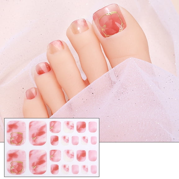 Waterproof Toenail Wraps Rhinestones Toenail Stickers Full Toenail Art Stickers Foot Stickers Toenail Polish Stickers