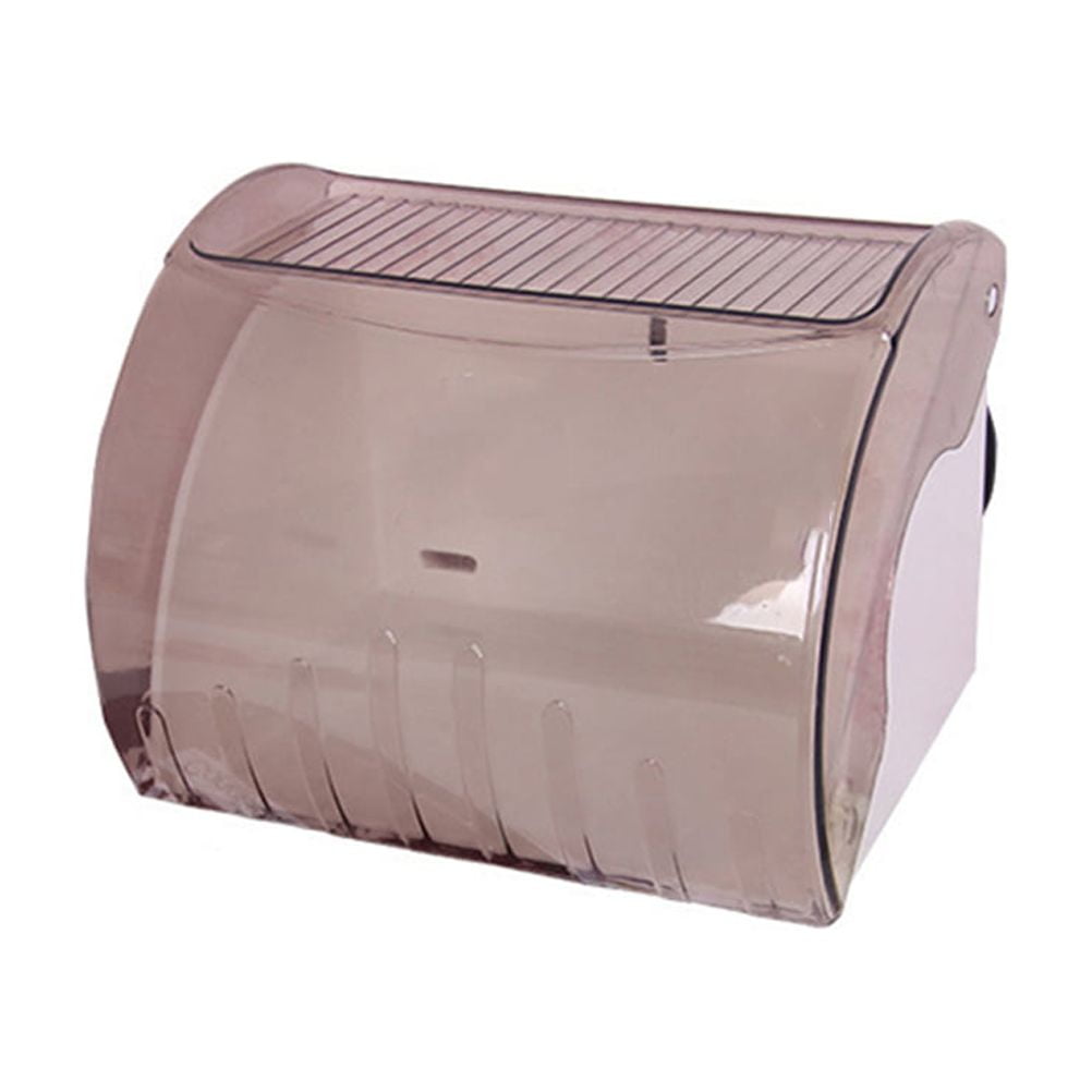 Waterproof Toilet Paper Holder Cover Wall Mounted Plastic Roll Tissue