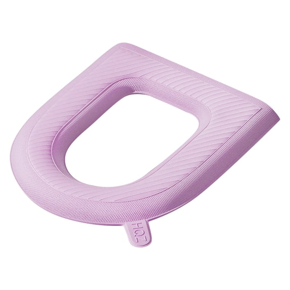 Waterproof Toilet Seat Cover Pad Universal All Season Soft Washable Bathroom Cushion for Home Comfort Pink
