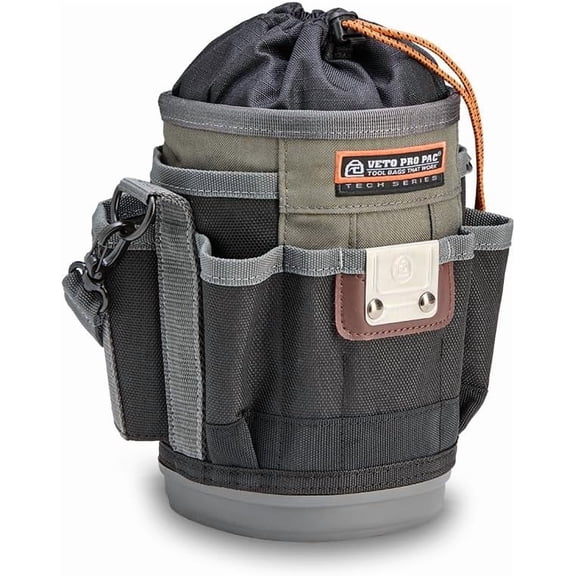 Waterproof Tool Backpack, 3-Pocket Open-Top Electrical Contractor Bag with Zippered Closure, Heavy Duty Organizer for HVAC, Plumbing, and Maintenance Work