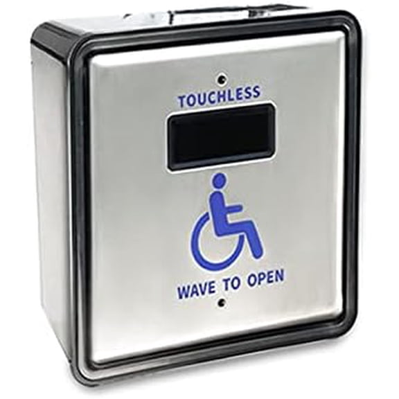 Waterproof Touchless Hand Wave Sensor Button Olide-513N for Exterior Door,Wired Square 4.5'' Handicap Wave Sensor Single Button Olide-513N$$Tools & Hardware Other