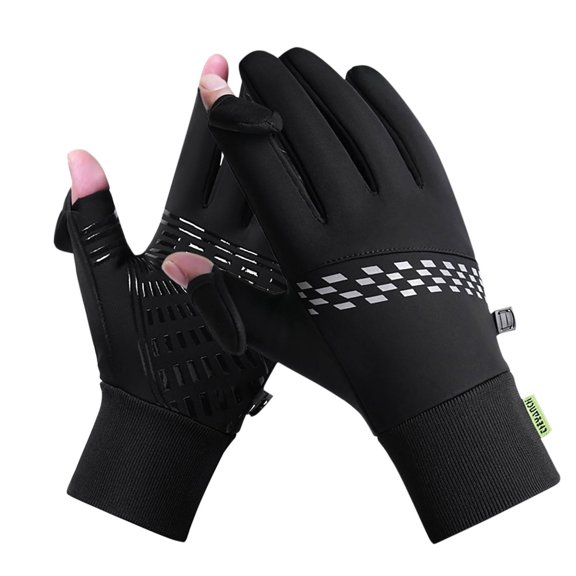 Waterproof Touchscreen Winter Gloves for Women Warm Fleece Lined Bike Riding Mitts with Non-Slip Palm for Cycling