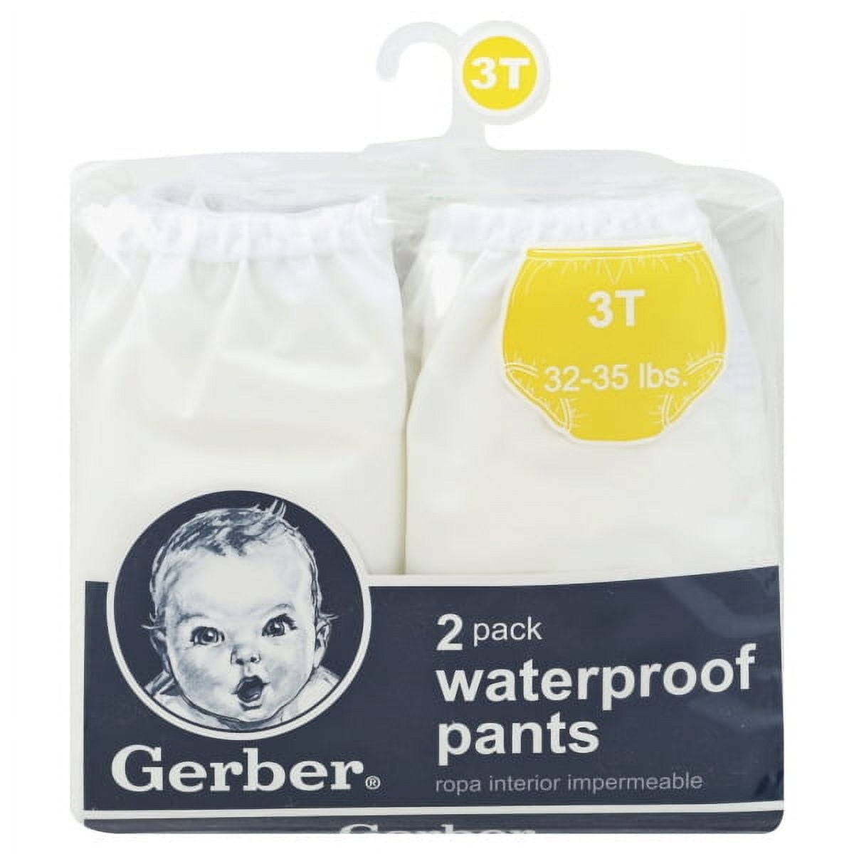 Gerber Plastic Pants, 3T, Fits 32-35 lbs. (4 pairs)