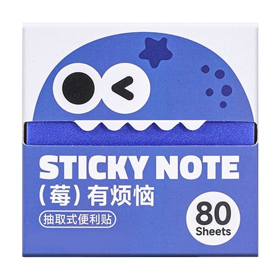 Waterproof Transparent Memo Pads, 1-Pack 3"x3" 80 Sheets Sticky Tabs, Strong Self-Adhesion for Desktop Task Management, MELF