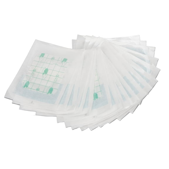 Waterproof Transparent PU Film Adhesive Wound Dressing, Professional Breathable Sterile Patches for Post-Surgery Bathing and First Aid Protection, 2.4 x 2.8 Inches / 6 x 7 cm