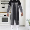 thumbnail image 1 of Waterproof Transparent Plastic Back Tie Apron with Sleeves Kitchen Cooking Accessory Clear Plastic, 1 of 8