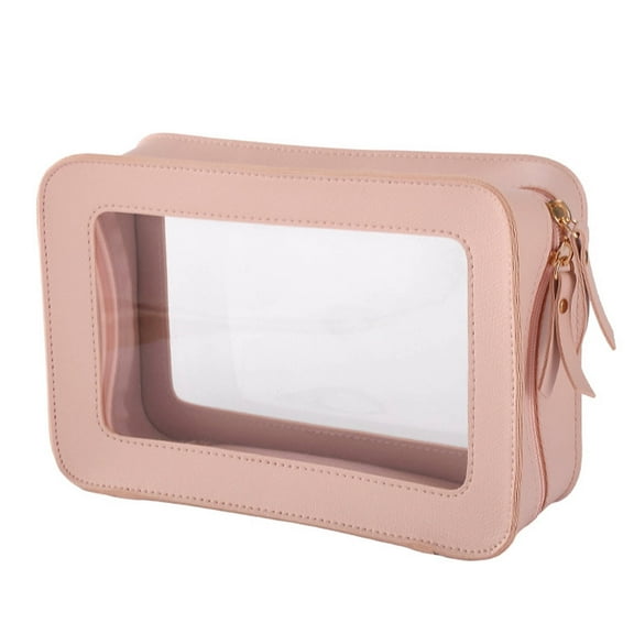 Waterproof Travel Cosmetic Organizer – Large Capacity Toiletry Bag with Transparent Compartments, Hanging Hook & Lightweight Design for Makeup, Skincare, and Essentials - XIANEWS