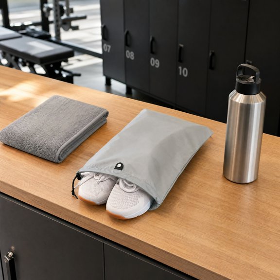 Waterproof Travel Drawstring Shoe Bags for Packing, Storage, Travel Essentials, Polyester Drawstring Bag Stuff Sack Cinch Bag for Gym Traveling Hiking Yoga Shoes Organizer