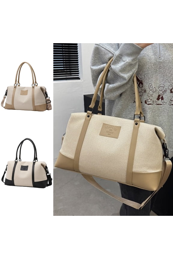 Waterproof Travel Duffel Bag | Dry Wet Separation Gym Tote | Sports Overnight Weekender Bag | Adjustable Shoulder Strap | 43x15x27cm Oxford Cloth Carry-On