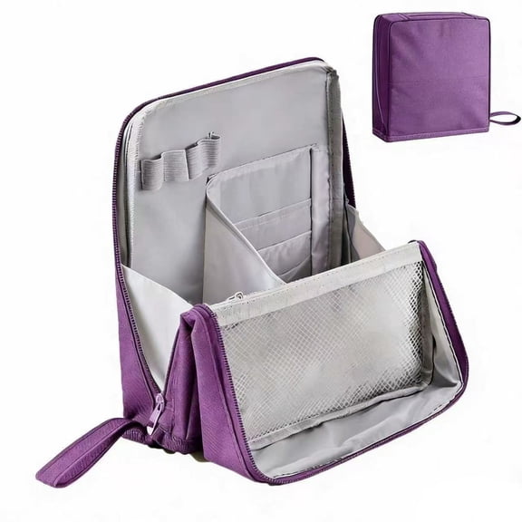 Waterproof Travel Makeup Bag  Vertical Hanging Toiletry Organizer for Cosmetics, Shampoo, Skincare, Portable Cosmetic Case for Women, Lightweight Carry-On Bag for Vacation, Business Trip