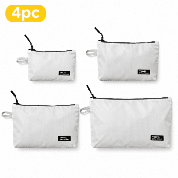 Waterproof Travel Organizer Bag for Luggage, Large Capacity Nylon Packing Cube with Zipper Compartments, Clothing Storage Pouch for Underwear, Socks and Personal Items, Travel and Business Trips