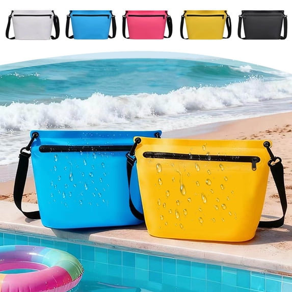 Waterproof Travel Toiletry Bag, Basic Pink Pvc Storage, Outdoor Swimming Drifting Space, Portable Phone Dry Pouch Build Build, Summer Travel Essential Gift Gift Gift
