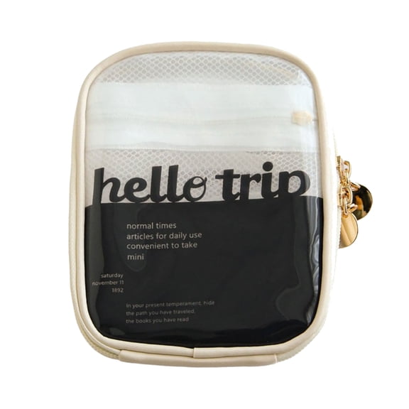 Waterproof Travel Toiletry Set with Clear Designs and Multi Layered Compartments for Efficient Packing and Storage