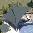 thumbnail image 1 of Triangle Sun Shade Sail, 10/16FT Waterproof Polyester Sun Shade Canopy Awning, 95% UV Block, Easy Install & Durable for Patio Garden Backyard Deck Pergola, 1 of 8