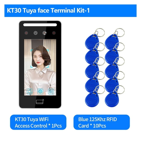 Waterproof Tuya Biometric Time Attendance Machine Electronic Lock Kits Face Recognition Device Clock Recorder Reader - Efficient Management