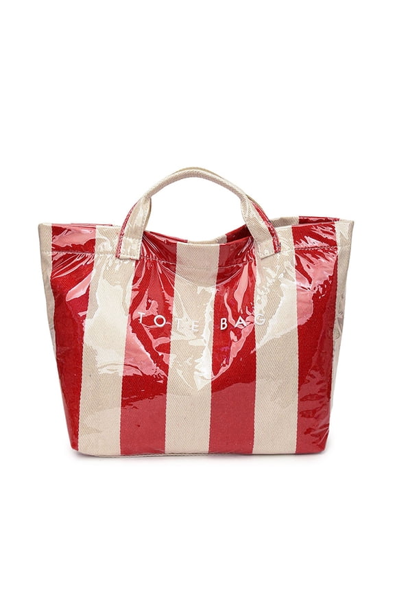 Waterproof Tyvek Stripe Shoulder Bag for Women, Lightweight Tear-Resistant Crossbody Tote Bag, Eco-Friendly Fashion Purse for Travel & Daily Use