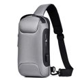 thumbnail image 1 of Waterproof USB Anti-theft Bag Men Oxford Crossbody Shoulder Bag Sling Multifunction Short Travel Messenger Chest Pack, 1 of 8