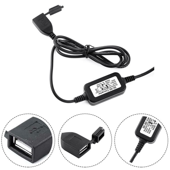 Waterproof USB Power Socket Charger For Motorcycle Smart Phone GPS 12V-24V