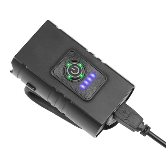 Waterproof USB Rechargeable Bike Light Set with 6 Lighting Modes and Rear LED Taillight - Super Bright T6 Headlight and Tail Light Kit for Safe Night Cycling, 2.6 inches / 6.5 cm