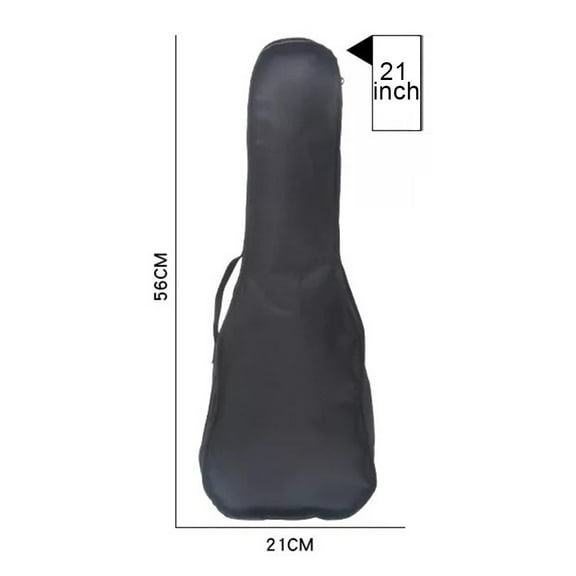 Waterproof Ukulele Bag for 21 23 26 Inch - Lightweight Oxford Cloth Carry Case with Adjustable Shoulder Strap