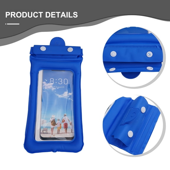 Waterproof Underwater Phone Case Dry Air Bags Pouch For Smartphones Bule