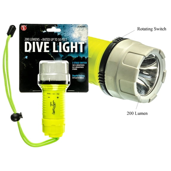 Waterproof Underwater Pool Diving Flashlight