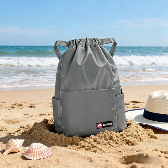 Waterproof Unisex Drawstring Gym Backpack – Compact Sport Bag Sack for Mini Travel & Gym