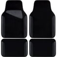 thumbnail image 1 of CAR PASS Waterproof Universal Fit Car Floor Mats, Faux Leather Car Carpet Mats, Black Car Mats with Anti-Slip Nibbs Backing & Driver Heel Pad Fit for SUV,Vans,sedans, Trucks,Set of 4pcs(All Black), 1 of 4