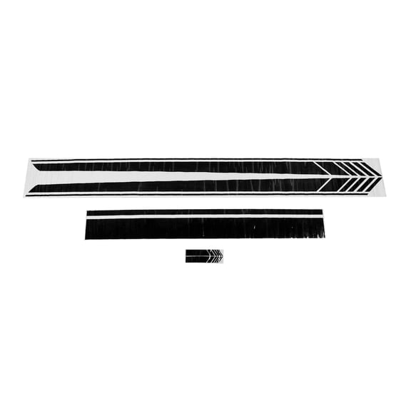 Waterproof Universal Racing Stripe Car Hood Sticker Pack Dual Side Skirt Vinyl Decals Kit Professional Graphics Decor 23x6x6 Inches / 58.4x15.2x15.2 cm