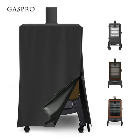Gaspro Upgraded 73550 Vertical Pellet Smoker Cover Fits Pit Boss 4/5-Series, Waterproof and Windproof Grill Cover, Heavy Duty 600D Fabric, All Weather Protection Griddle Cover Anti-UV, Fade Resistant