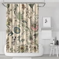 thumbnail image 1 of Waterproof Vintage Flowers Rustic Shower Curtain 72x72 Inch Boho Style Polyester Unique Shower Curtain for Bathroom Hotel Home Decor with 12 Plastic Hooks, 1 of 5