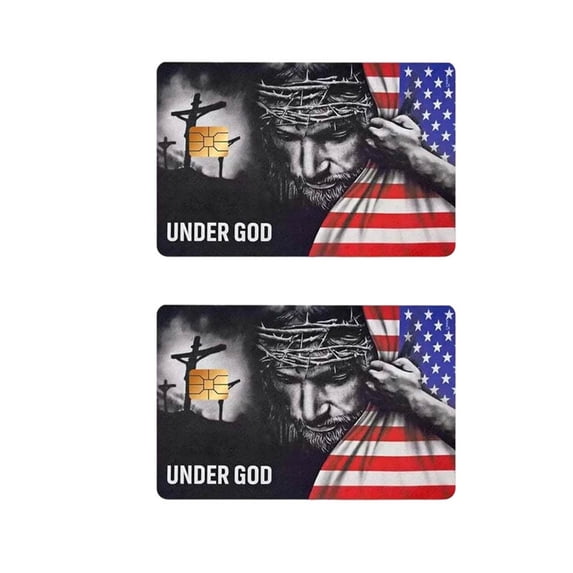Waterproof Vinyl Credit Card Stickers for Standard Cards, Slim Removable Design, Stylish Flag Print, Protects Against Wear and Spills A